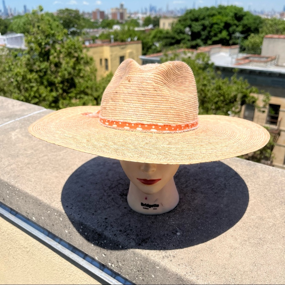 Friends of Friends Men’s Straw Panama Wide Brim Sash Hat